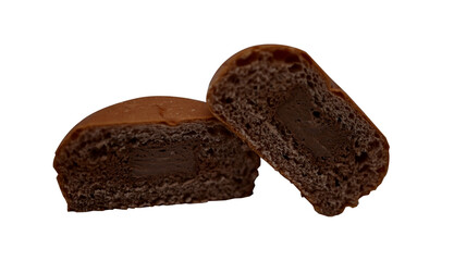 Chocolate Filled Pastry Close Up of a Delicious Treat