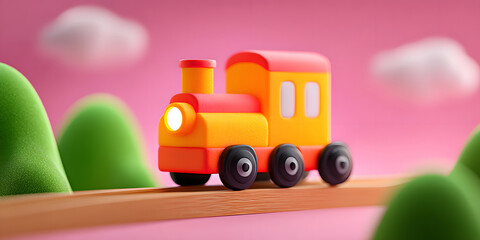 Naklejka premium June 1 Children's Day childhood toy gift to celebrate the holiday 3D illustration
