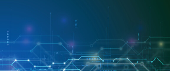 Abstract computer network technology and science background