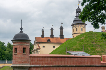 Nesvizh Castle. Belarus. Historical, palace and castle complex.