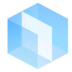 3D Box Rectangle Glassmorphism UI Icon Sign and Symbol Design Illustrator Png Svg	
