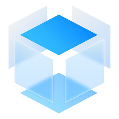 3D Box Rectangle Glassmorphism UI Icon Sign and Symbol Design Illustrator Png Svg	
