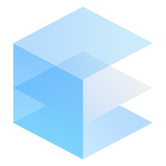3D Box Rectangle Glassmorphism UI Icon Sign and Symbol Design Illustrator Png Svg	
