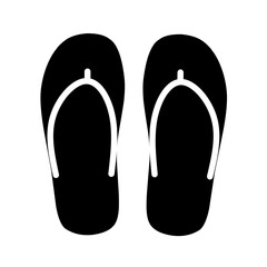vector of a pair of flip flops with trendy design