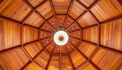 Wooden domed ceiling