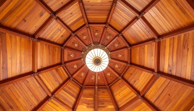 Wooden domed ceiling