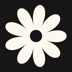 Contemporary flower illustration blending abstract form and botanical themes. The minimal silhouette emphasizes elegance and natural balance.