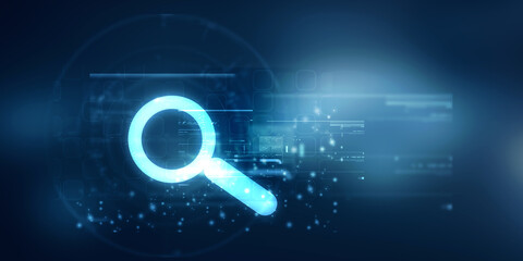 2d illustration lens search button 