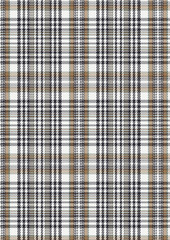 Seamless Brown Beige Black and White Plaid Pattern Texture