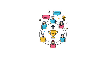 Teamwork and collaboration drive project success through shared goals and collective achievement winning together