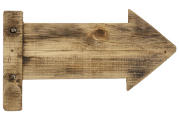 Rustic Wooden Arrow Sign Points the Way in Direction Concept Theme