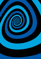 Obraz premium Artistic spiral shape. Vector drawing