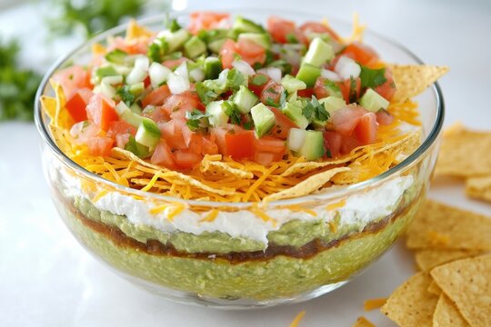 Delicious Mexican Layer Dip Perfect for Parties and Family Gatherings