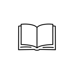 Open Book Outline Icon Design