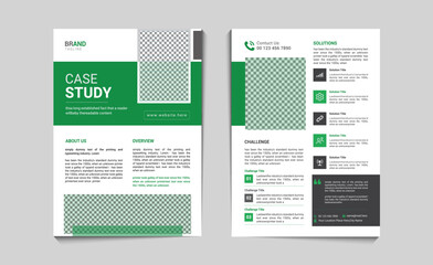 
Case Study Flyer Design Template