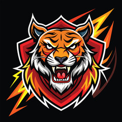 design logo icon mascot illustration tiger