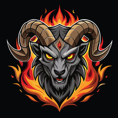 design logo icon mascot illustration goat