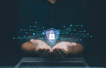   Cyber ​​Security Technology protects and safeguards computers, storing digital documents with passwords for good security, and preventing internet fraud.


