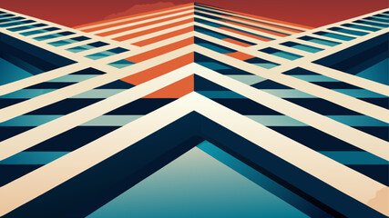 Obraz premium blue and white striped background