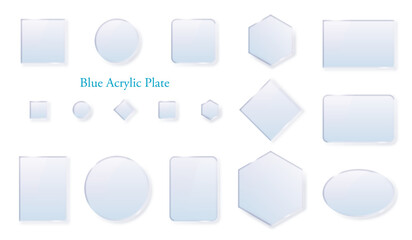 ブルー透明フレーム