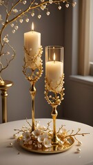 candles on the table