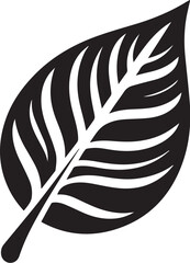 Obraz premium Leaf Silhouette Vector Art