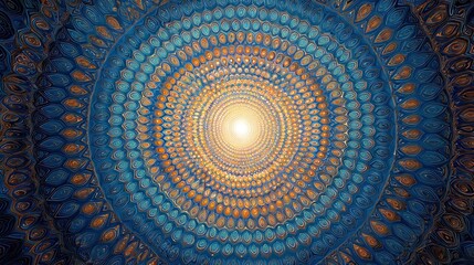 Radiant, concentric mandala design