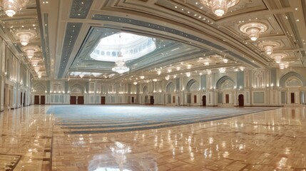Grand hall with ornate design