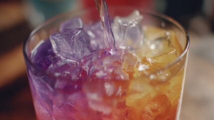 Colorful drink being poured (1)