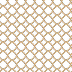 Naklejka premium Elegant interlocking geometric lattice pattern with diamond and oval shapes