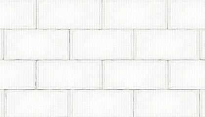Fototapeta premium White Brick Wall Texture Seamless Pattern of Rectangular Blocks background