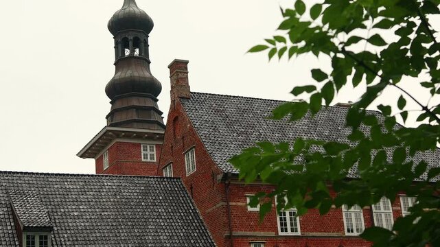 the historic german castle of husum 4k 25fps video
