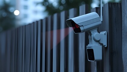 Uses microphones to detect sounds such as fence cutting or unaut