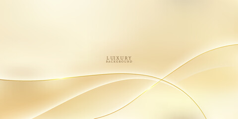 abstract background with luxury golden line design. modern vector