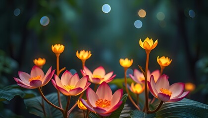 Naklejka premium NeuroFlora Plants that can read and influence the emotions of be