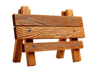 Rustic Wooden Bench: A weathered, inviting wooden bench stands, offering a charming rustic allure, ideal for rest and reflection.