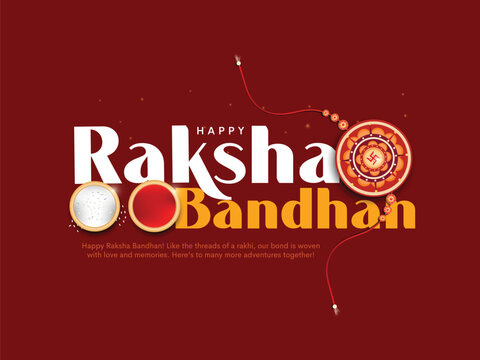 Happy Raksha Bandhan indian festival template background design. creative vector illustration. 