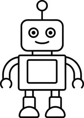 Naklejka premium funny cartoon robot