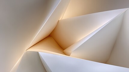 Abstract Geometric Paper Folds