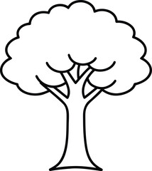 vector tree silhouette
