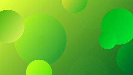 ABSTRACT YELLOW GREEN BACKGROUND WITH CIRCLE GEOMETRIC SHAPES GRADIENT COLOR DESIGN VECTOR TEMPLATE GOOD FOR MODERN WEBSITE, WALLPAPER, COVER DESIGN