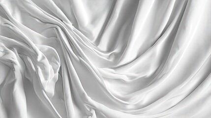 Obraz premium White Fabric Drape Texture Detail