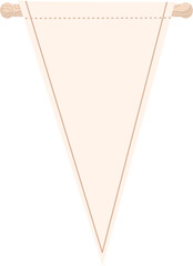 Pennant Flag Illustration