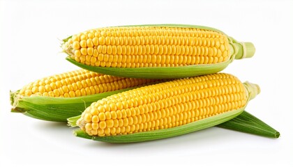corn on a white background