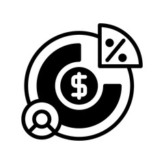 Finance pie chart icon