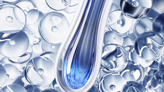 Activate deep cells of scalp, the effect of shampoo or essential oil to nourish hair. Repair hair cuticles and damage, nourish roots,make hair smooth,fluffy and strong, shampoo hair care ads,3D render