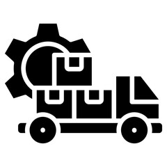 Logistics Management glyph icon