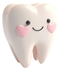 PNG White teeth tooth heart pink.