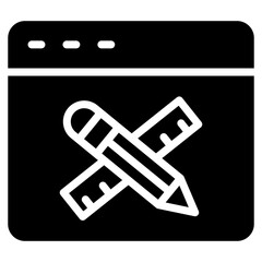 Website Design glyph icon