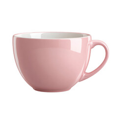  Pink Coffee Cup on White Background. On a White or Clear Surface PNG Transparent Background